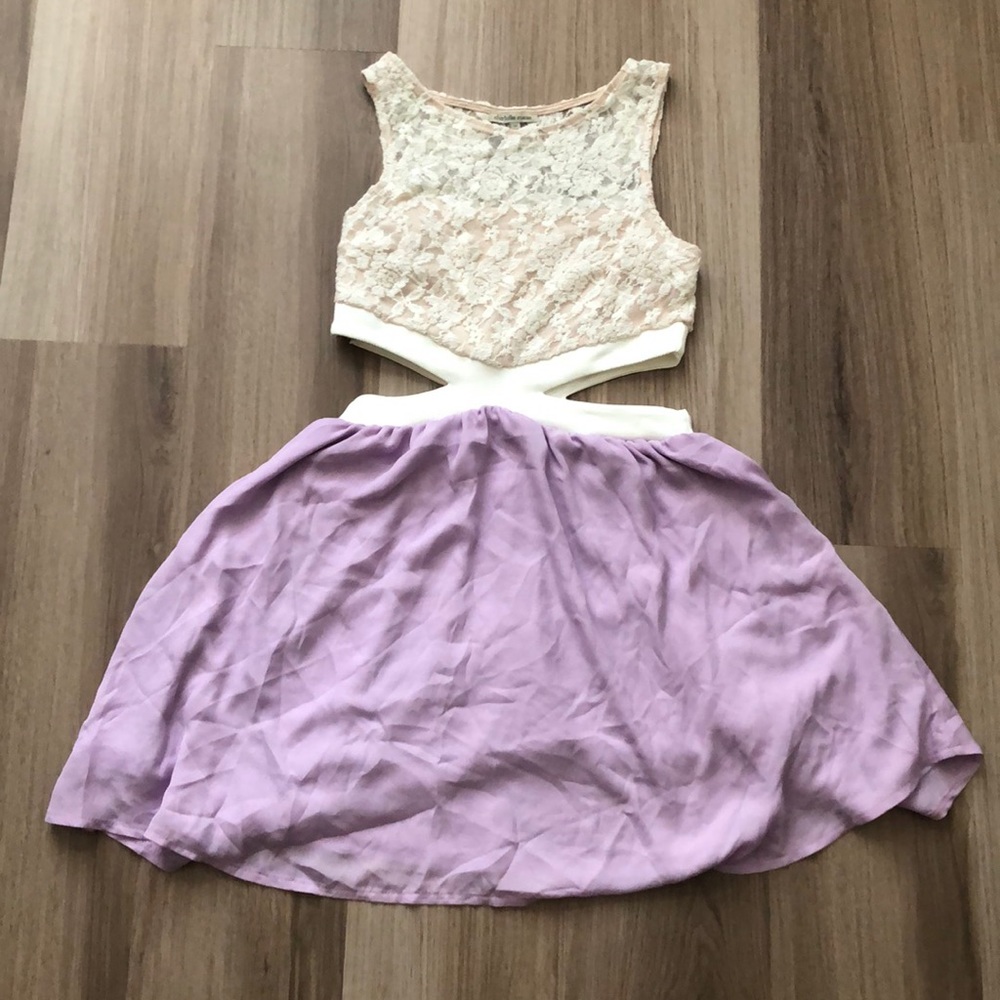Lavender skater dress